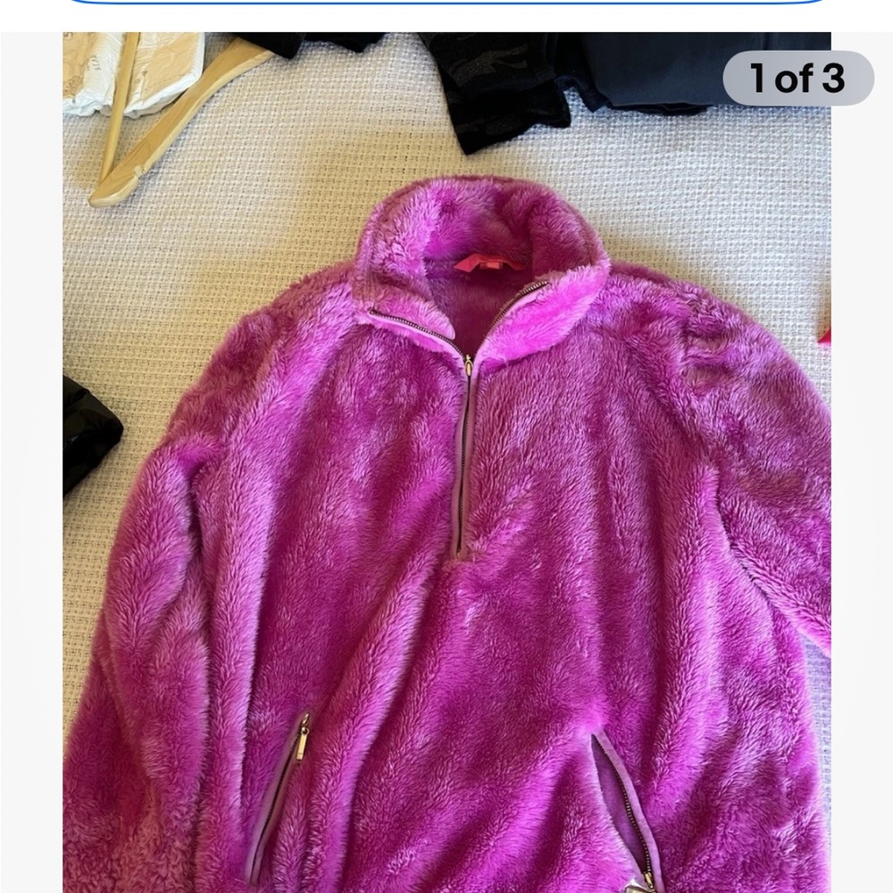 Plush Purple Zip-Up Jacket